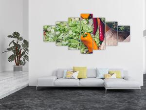 Obraz zeleniny (210x100 cm)