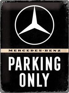 Plechová cedule Mercedes-Benz - Parking Only, (30 x 40 cm)