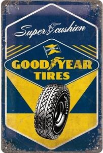 Plechová cedule Super Cushion - Good Year Tires, ( x cm)