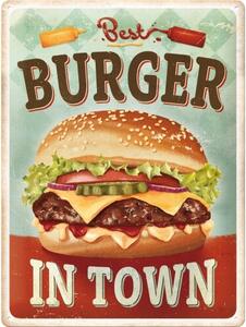 Plechová cedule Best Burger in Town