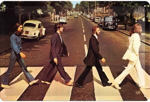Plechová cedule Beatles - Abbey Road