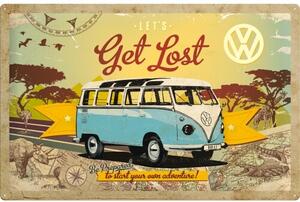 Plechová cedule Volkswagen VW - Let‘s Get Lost (60x40), (60 x 40 cm)