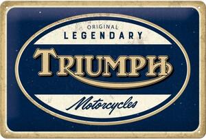 Plechová cedule Triumph - Legendary Motorcycles, (20 x 30 cm)