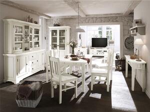 Massive home | Bílý konzolový stolek 120 cm Catalina masiv borovice MH1386W