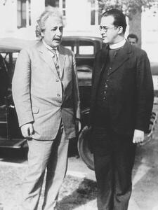 Umělecká fotografie Albert Einstein and Georges Lemaitre Abbot, 1933, Unknown photographer,, (30 x 40 cm)