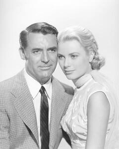 Fotografie Cary Grant And Grace Kelly, To Catch A Thief 1955 Directed Byalfred Hitchcock