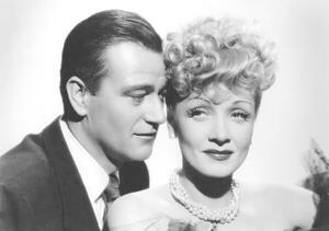Umělecká fotografie John Wayne And Marlene Dietrich, (40 x 26.7 cm)