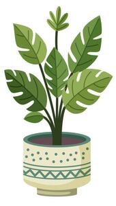 Ilustrace Monstera plant in a pot, Yuliia Sydorova