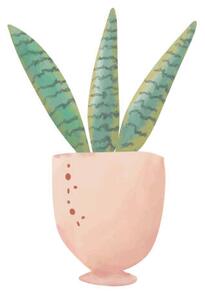 Ilustrace Green house plant in pot isolated, nuiiko