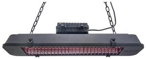 Závěsný terasový infrazářič, 2500 W, černý
