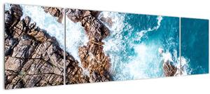 Obraz skal a moře (170x50 cm)