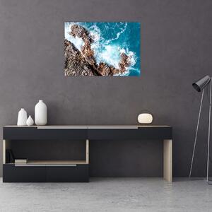 Obraz skal a moře (70x50 cm)