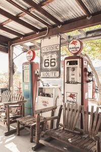 Umělecká fotografie Route 66 Gas Station, Henrike Schenk, (26.7 x 40 cm)
