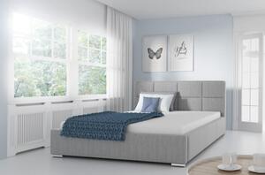 Jednoduchá postel Marion 200x200, šedá