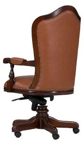 Massive home | Anglická kancelářská židle Windsor hnědá masiv mahagon MH0942W