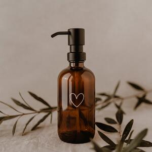 Eulenschnitt Skleněný dávkovač mýdla Heart - 250 ml ELS118