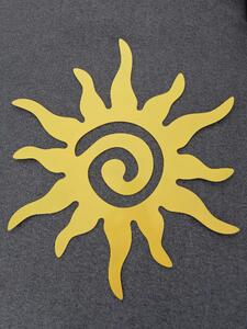 Obraz na fasádu - domovní slunce Velikost: Průměr 35 cm, Povrch: Lak - žlutá RAL 1023