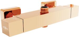 Mexen Cube termostatická baterie sprchová - růžově zlatá - 77250-60