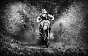 Umělecká fotografie Motocross, PAUL GOMEZ, (40 x 24.6 cm)