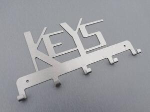 Nerezový věšák na klíče Keys Povrch: Broušená nerez