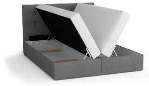 Moderní postel s úložným prostorem STIG I 180x200, šedá