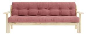 Růžová manšestrová rozkládací pohovka 218 cm Unwind – Karup Design