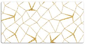 Velká ochranná podložka na stůl Zlaté mozaiky