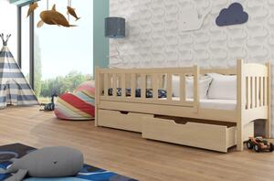 Dětská postel se zábranou GERTA - 80x180, borovice