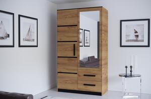 Designová šatní skříň MARTINUS v šířce 100 cm