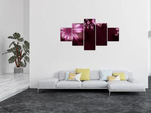 Obraz abstrakce - květiny (125x70 cm)