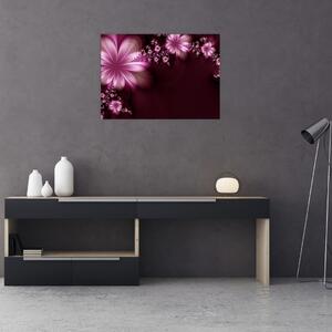 Obraz abstrakce - květiny (70x50 cm)