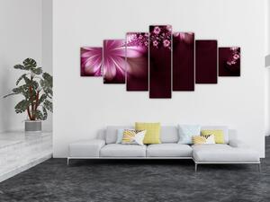 Obraz abstrakce - květiny (210x100 cm)