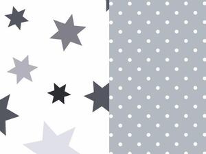 Matýsek | Povlečení do dětské postýlky, STARS 100% bavlna, 60 x 40 cm, 130 x 90 cm