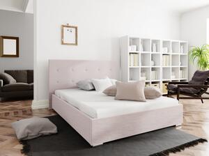 Manželská postel 140x200 FLEK 1 - růžová
