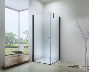MEXEN - Pretoria sprchový kout, dveře křídlové, 70 x 80 cm, transparentní - černá - 852-070-080-70-00