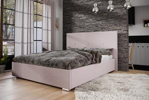 Manželská postel 140x200 FLEK 2 - růžová