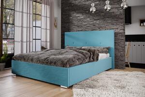 Manželská postel 140x200 FLEK 2 - modrá
