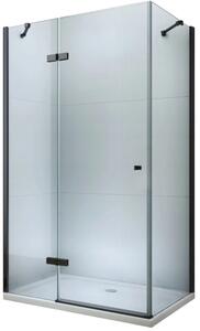 MEXEN - Roma sprchový kout, dveře křídlové, 80 x 100 cm, transparentní - černá - 854-080-100-70-00