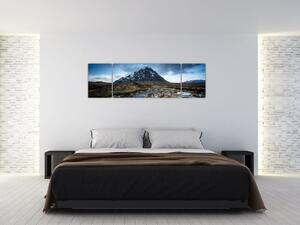 Obraz hory a řeky (170x50 cm)