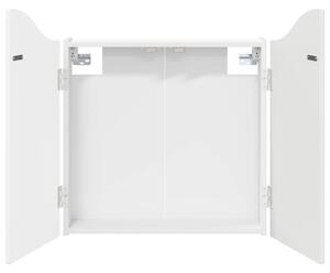 Skříň na terče Bílá 56 x 12 x 63 cm Kompozitní dřevo