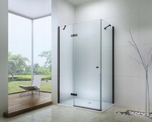 MEXEN - Roma sprchový kout, dveře křídlové, 90 x 70 cm, transparentní - černá - 854-090-070-70-00