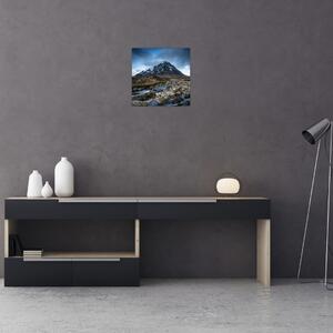 Obraz hory a řeky (30x30 cm)