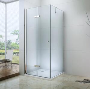 MEXEN - Lima sprchový kout, dveře skládací, 120 x 100 cm, transparentní - chrom - 856-120-100-01-00