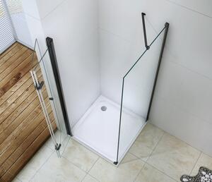 MEXEN - Lima sprchový kout, dveře skládací, 70 x 80 cm, transparentní - černá - 856-070-080-70-00