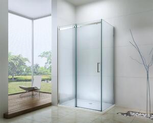 MEXEN - Omega sprchový kout, dveře posuvné, 130 x 80 cm, transparentní - chrom - 825-130-080-01-00