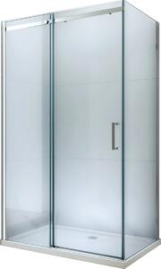 MEXEN - Omega sprchový kout, dveře posuvné, 130 x 80 cm, transparentní - chrom - 825-130-080-01-00