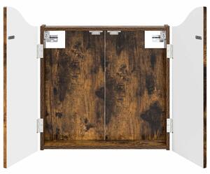 Skříň na terče Kouřový dub 56 x 12 x 63 cm Kompozitní dřevo