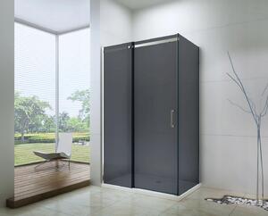 MEXEN - Omega sprchový kout, dveře posuvné, 100 x 70 cm - grafitová šedá - chrom - 825-100-070-01-40