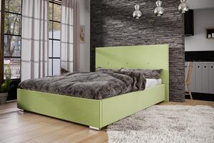 Manželská postel 160x200 FLEK 2 - žlutozelená