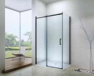 MEXEN - Omega sprchový kout, dveře posuvné, 100 x 70 cm, transparentní - černá - 825-100-070-70-00